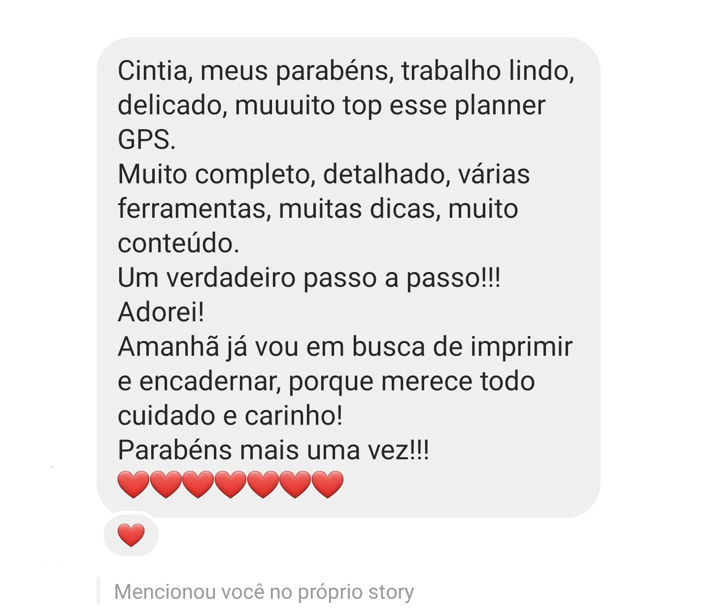 Depoimento de cliente